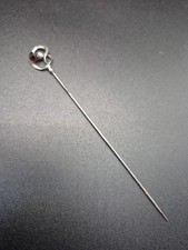 Charles Horner Hallmarked Silver Hat Pin Chester 1913 Set With Amethyst Glass