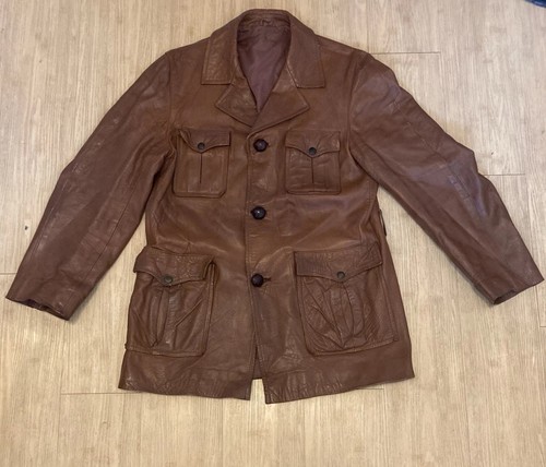 Vintage leather coat - vintage,