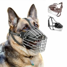 Dog Muzzle Metal Bite Basket