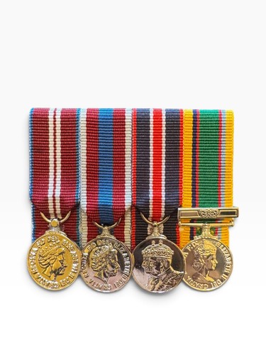 Court mounted miniature medal - mounted,