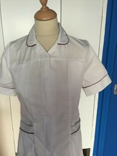 Ladies Healthcare Tunic-White Various Colour Trims  Sizes 6-34