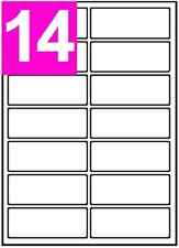 Address Labels A4 Sheets 1400 White Self Adhesive Inkjet Laser Printer 99x38mm