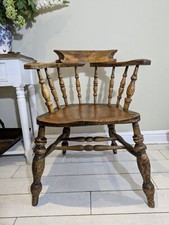 Antique captain chair bow - captain's,