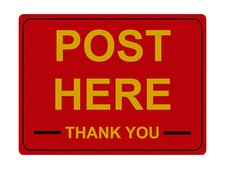 1205 POST HERE Metal Aluminium