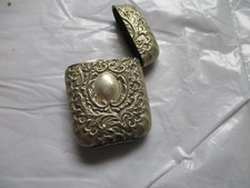 Vintage Silver match vesta