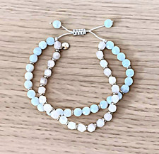 LOLA ROSE Vintage Semi Precious Stone Double Strand Slider Bracelet