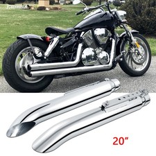 2x Stainless Steel Exhaust