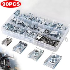 90x U Nut Spring Nuts M4 M5 M6 M8 Clips Fairing Panel Speed Chimney Spire Clamp