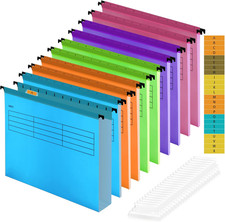 A4 Suspension Files for Filing Cabinet Files Hanging Filing Folders, Pack of 10