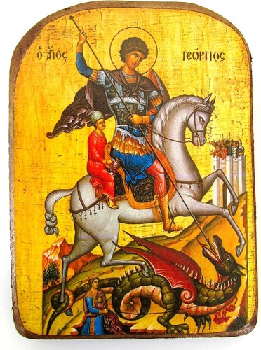 Saint george orthodox wood - saint,