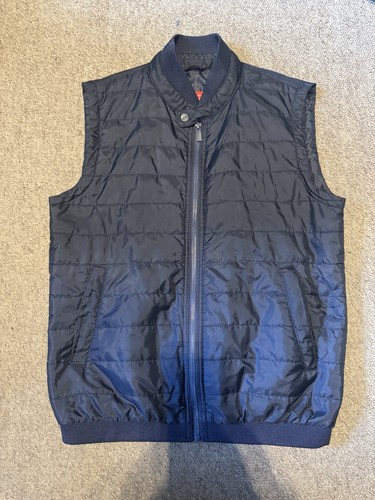 Zara man navy quilted gilet - man,