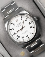 Rolex 114200 Air King 34mm White Dial 2011 Full Set Watch