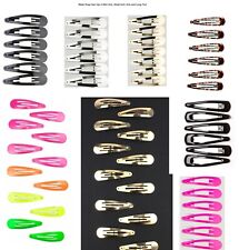 Snap Hair Clip,- Plain Metal