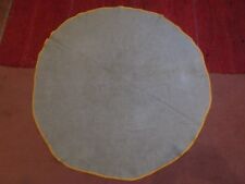 Christmas tree mat, floor protector, vintage plain thin jute fabric round 115cm