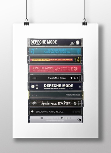 Depeche mode poster cassette - depeche,