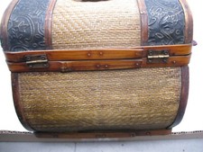 Vintage asian woven wicker - asian,