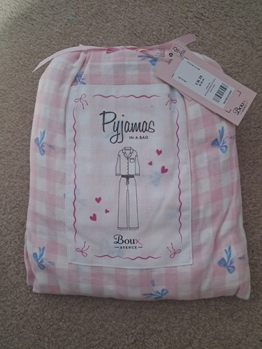Boux avenue pink pyjamas size - boux,