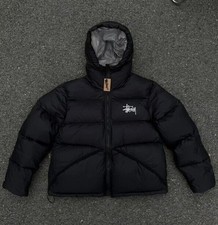 HOT Men's Stüssy Hoodied Down Puffer Jacket Sport Hooded Coat, 3 COLOUR! GIFTS-