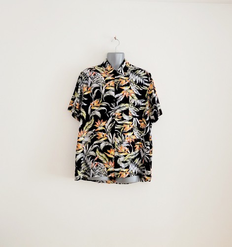 George hawaiian shirt black - george,