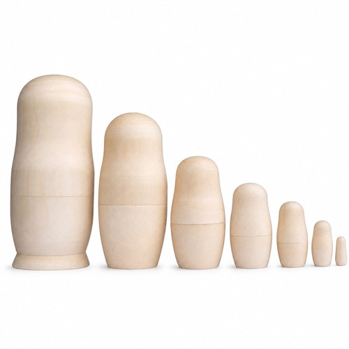 Set unfinished wooden - of,