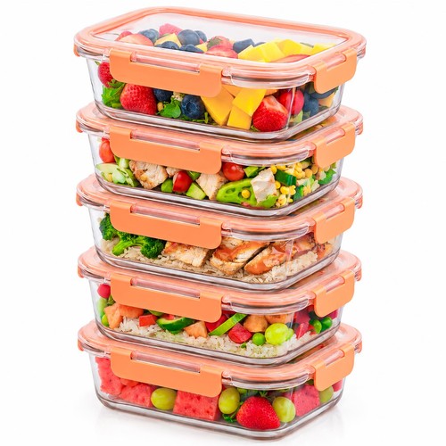 Glass meal prep food - glass,