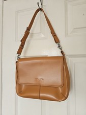 Lamarthe Paris Leather Brown Tan Shoulder Hand Bag Classic