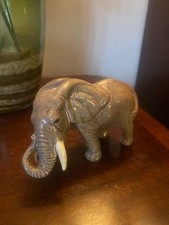 Vintage Sylvac Ceramic Elephant Figure Ornament Ref EI/15