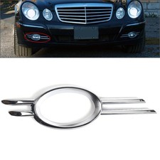 Fog Light Grills Chrome Trim For Mercedes-Benz E320 E350 E550 E63 2007-09