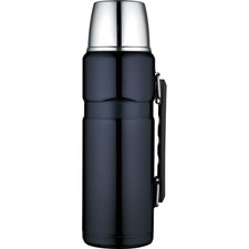 Thermos Stainless Steel King Flask 1.2L Midnight Blue Hot 24hr Cold 24hr Cup UK