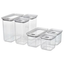 6x IKEA Transparent Dry Food