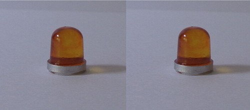 Light bar round - beacon, amber