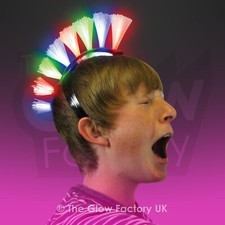 Flashing Fibre Optic Punk Hair