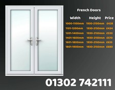 White upvc french - upvc, /