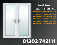 White uPVC French Doors / Back