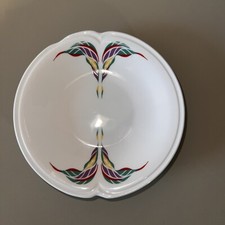 Small Royal Grafton 'Ritzy' Fine Bone China Dish White with Colourful Pattern