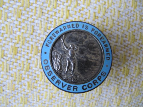 Ww2 observer corps lapel badge - lapel,