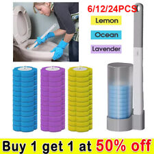 Disposable Toilet Brush Set Toilet Bowl Cleaning System Cleaners with Refills Uk