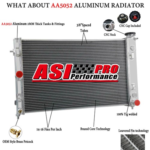Row 62mm aluminum radiator - 4-row,