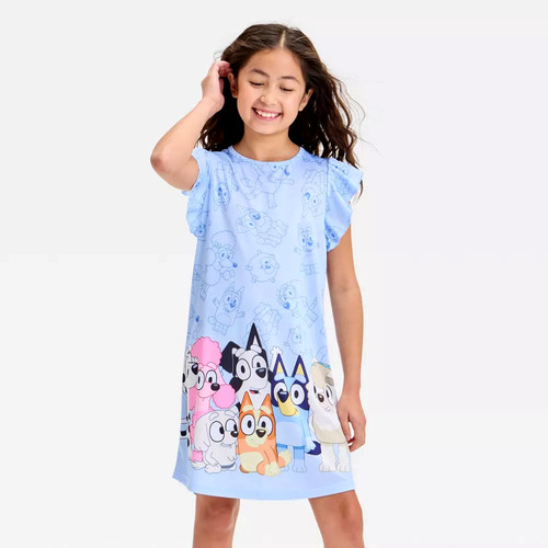 Bluey nightgown pajamas gown - bluey,
