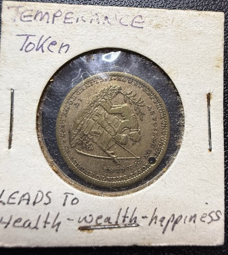 1840s nyc temperance - temperance, token
