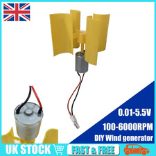 Small Vertical Wind Generator Micro Wind Turbines Mini Motor Set DIY Kits UK~