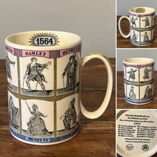 Wedgwood ~ WILLIAM SHAKESPEARE, PLAYWRIGHT AND POET Mug ~ 400th Anniversary 1964