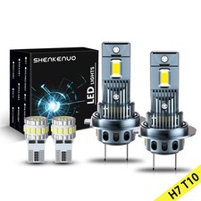 2x H7 CSP LED Headlight Bulbs