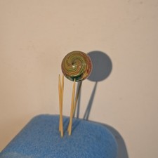 Antique Marble -0.65" - Onionskin Cane Cut - Early Handmade German Shrunken