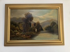 A Lovely Antique Oil Landscape