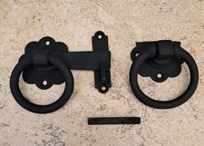 Garden Gate/ Shed   Metal Drop Ring Pull Handles And  Latch  Catch  AS SHOWN