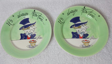 Two Mad Hatter Eat Me Plates by Whittard of Chelsea Alice in Wonderland 2006