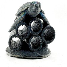 Shrimp Tunnel Hide – Black 5 Tube Sea Turtle Shelter – Freshwater Aquarium Home