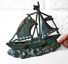 Vintage Weighty Brass Sailing