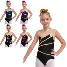 UK Kids Girls Shiny Metallic